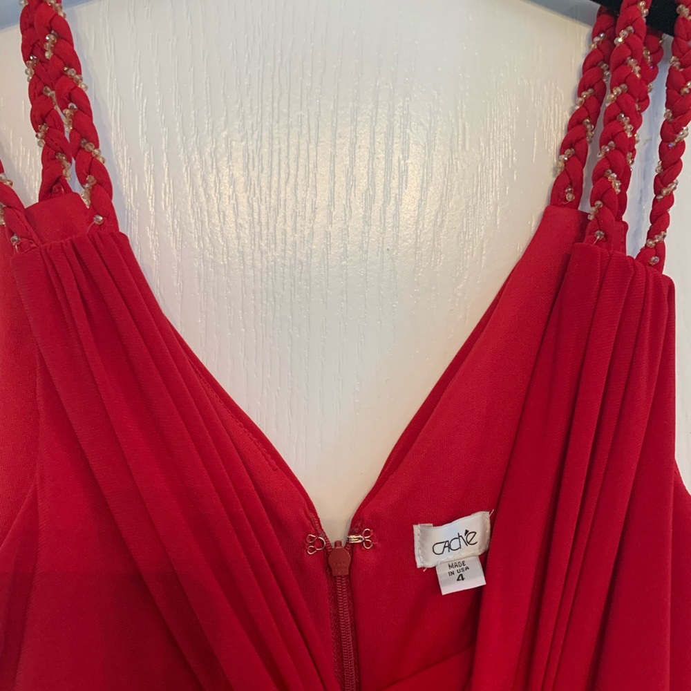 Cache Dress - Red - Perfect Condition - Size 4 - image 8